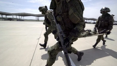 Russian special forces Stock Footage 99444674