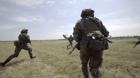 Russian special forces Stock Footage 99445761