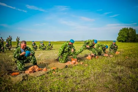 The Russian special troops in action 写真素材