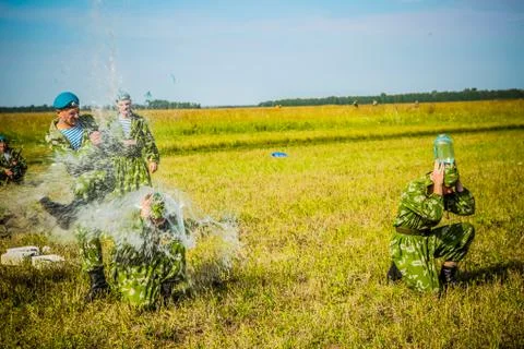 The Russian special troops in action 写真素材