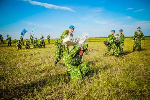 The Russian special troops in action 写真素材