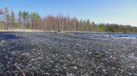 Russian  Spring landscape Stock Footage 66566399