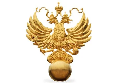  the Russian State Emblem - a double headed eagle the Russian State Emblem... Stock Photos