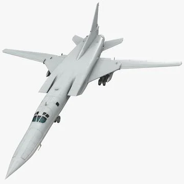 Russian Strategic Bomber Tu 22M3 Backfire 3D Model