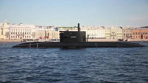 Russian submarine Stock-Footage 136186870