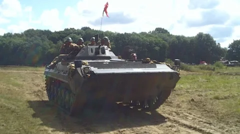 Russian Tank Vídeo Stock 7963028