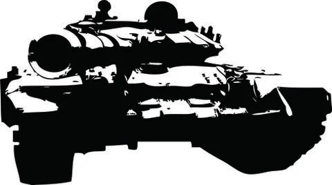 Russian Tank Vector Stock Illustration