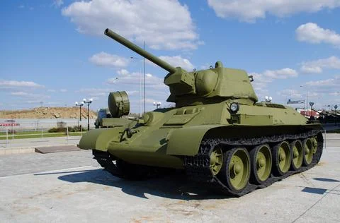 Russian tank.Russian military equipment. Stock Photos