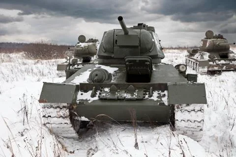 Russian tanks Foto stock