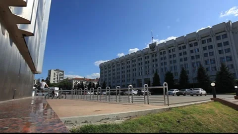 Russian Town Hall from Soviet era Stock Footage 7905202