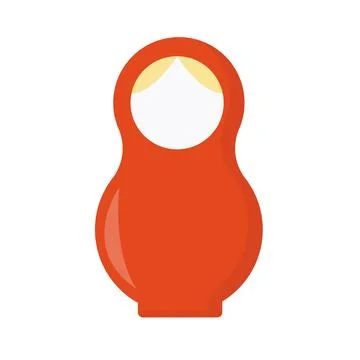 Russian traditional nesting doll. Stock Illustration