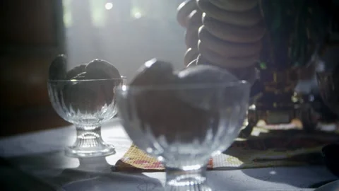 Russian traditions of tea drinking. Russian samovar on the table. still life. Stock Footage 156746274