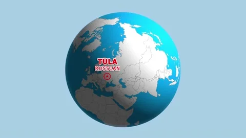 RUSSIAN TULA ZOOM IN FROM SPACE Stock Footage 177539213