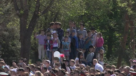 Russian Victory Day Parade Volgograd 9th May 2013 Stock Footage 49977458