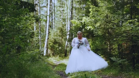 Russian village bride posing on camera Stock Footage 201358168
