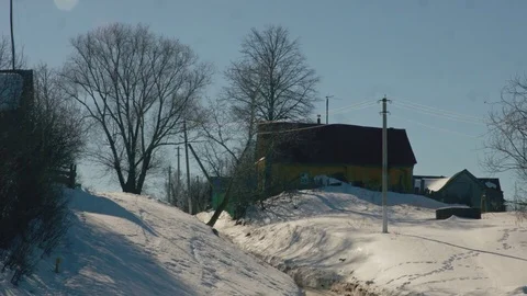 Russian Village Stock Footage 73783539