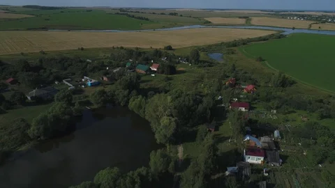 Russian village Stock Footage 99486867