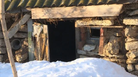Russian village Stock Footage 111818599