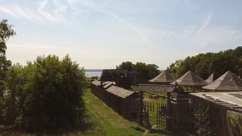 Russian village Stock Footage 128443694