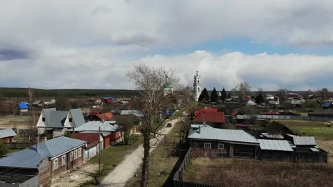 Russian village Stock Footage 161915532