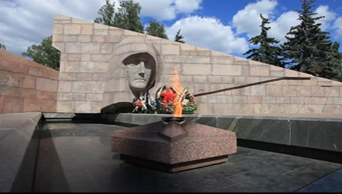Russian War Memorial 2 Stock Footage 7905026