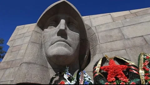 Russian War Memorial Stock Footage 7905022
