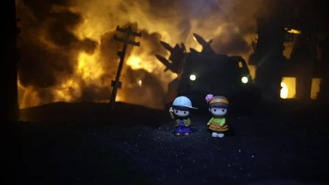 Russian war in Ukraine concept. Stock Footage 172476523