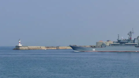 Russian Warships Stock Footage 65760001