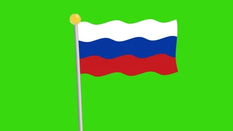 Russian waving flag	 Video stock 259414963