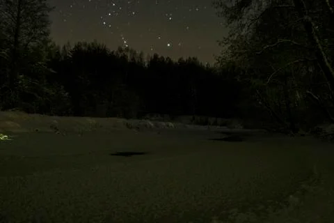 Russian winter Night Foto stock