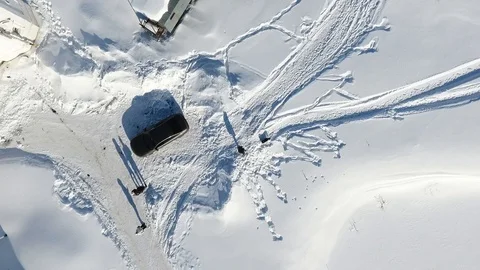 Russian winter in Suzdal. Panoramic view of Suzdal from the drone. 库存影片 104574788