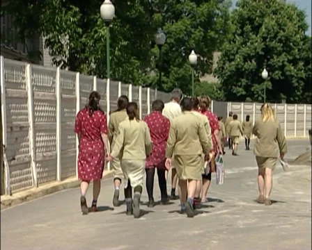 The Russian women's prison. Correctional Facility Closed Stock Footage 32277745