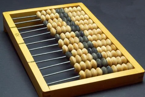 Russian wooden abacus. Stock Photos