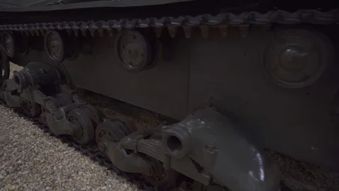 Russian World War II panzer caterpillars Stock Footage 107579406