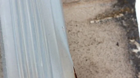 Rust and concrete wall  Stock Footage 33756181