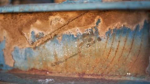 Rust and Dried Mud on Iron Surface Texture Stock Photos