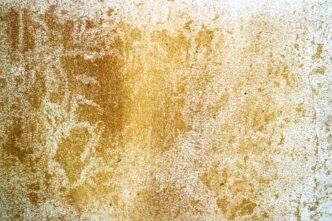 Rust and erosion of concrete surface was damaged by groundwater 스톡 사진