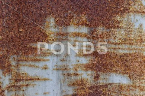 Rust and scratch of metal. Deterioration of the steel, Decay and grunge texture. Stock Photos
