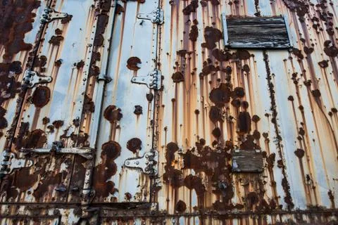 Rust Background from a Steel Train Stock Photos