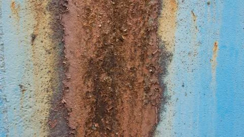 Rust on blue abstract Stock Photos