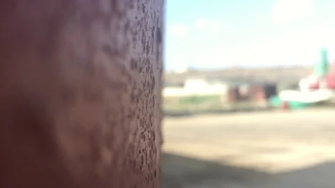 Rust on boat Video stock 80522987