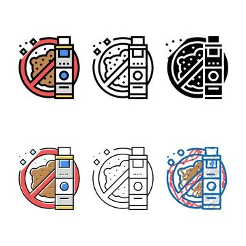 Rust cleaner detergent color icon styles vector Stock Illustration