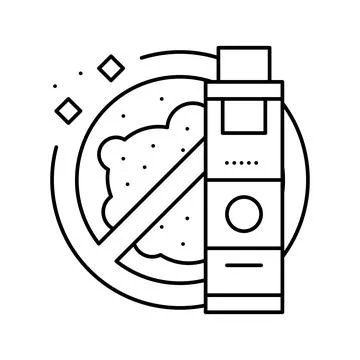 Rust cleaner detergent line icon vector illustration Stock Illustration
