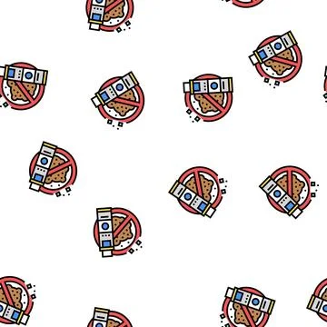 Rust cleaner detergent vector seamless pattern Stock Illustration