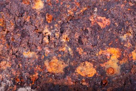 Rust closeup. Structure corrosion, texture Stock Photos