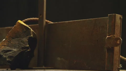 Rust construction site, rusty metal Stock Footage 146367847