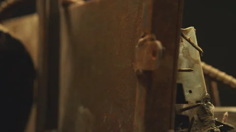 Rust construction site, rusty metal Stock Footage 146370470