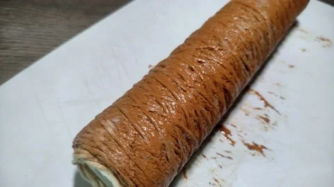 Rust dirty polypropylene drawstring cartridge mechanical cleaning water filter Stockbeeldmateriaal 236562619