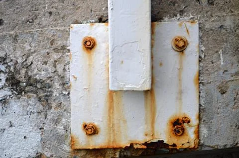 Rust on the dock at close up Stock Photos