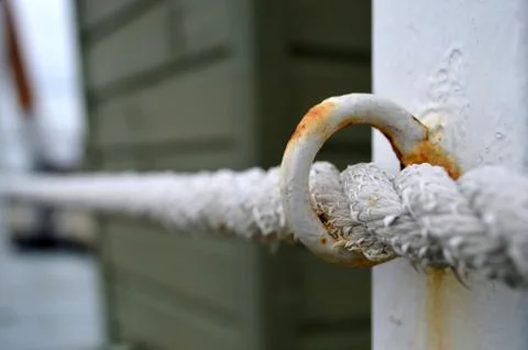Rust on the dock at close up Stock Photos